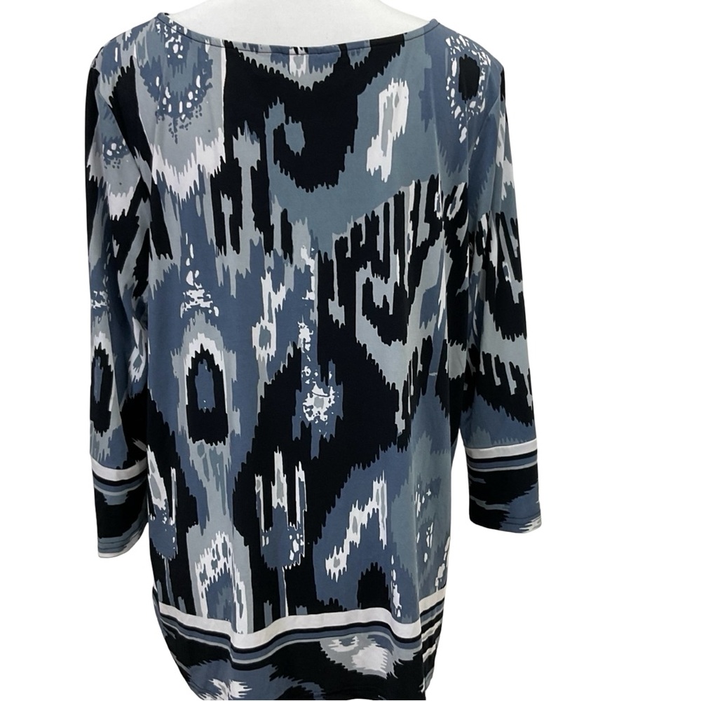 Bob Mackie Wearable Art Blouse Size L - image 3